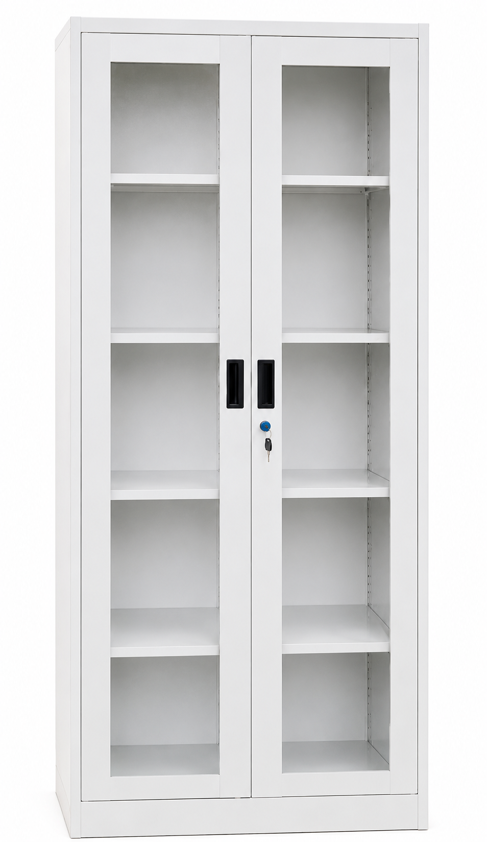 Gabinete Metálico con Puertas Abatibles de Vidrio