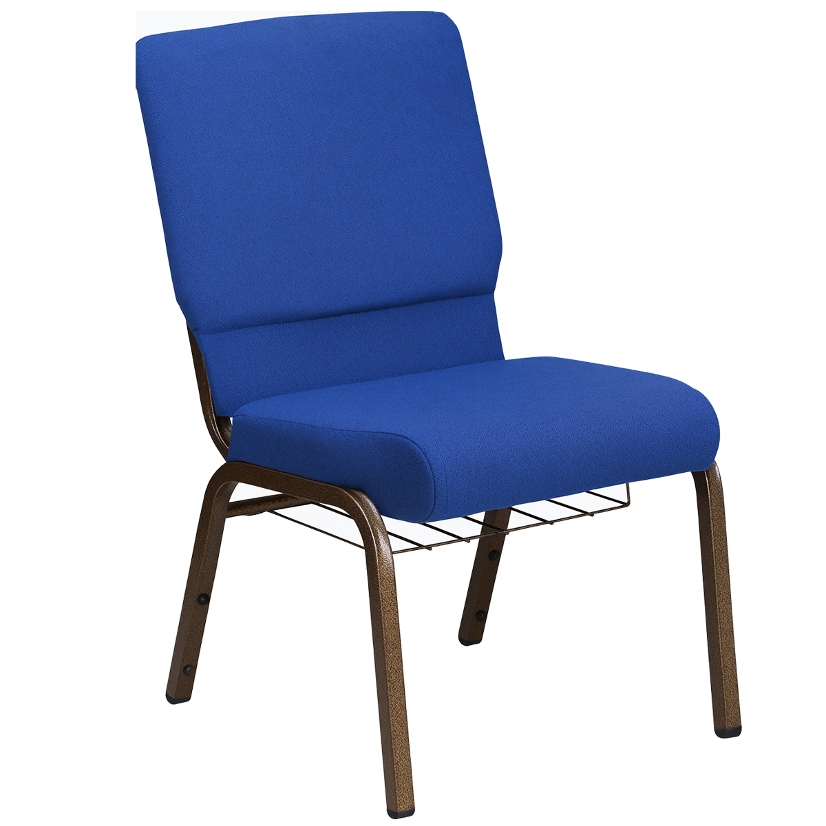 Silla butaca para iglesia o auditorio color azul