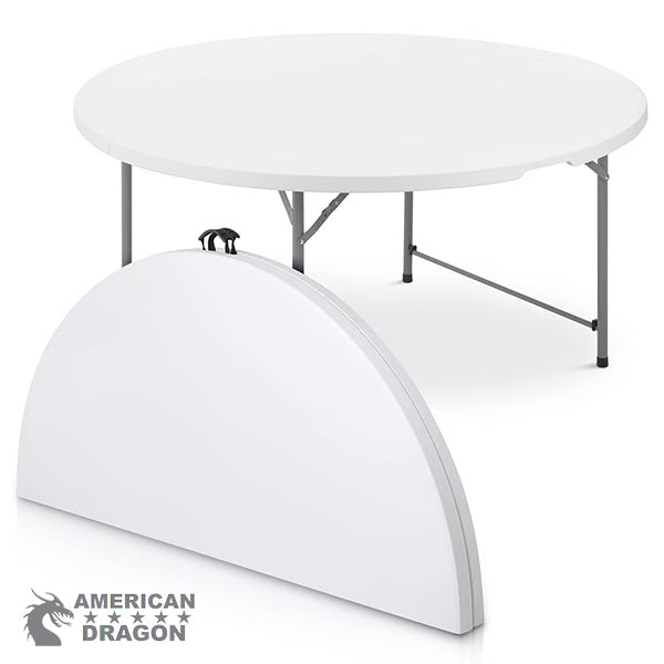 Mesa redonda plegable de 1.53
