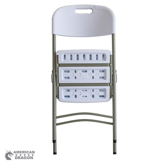 Silla reforzada plegable color blanco