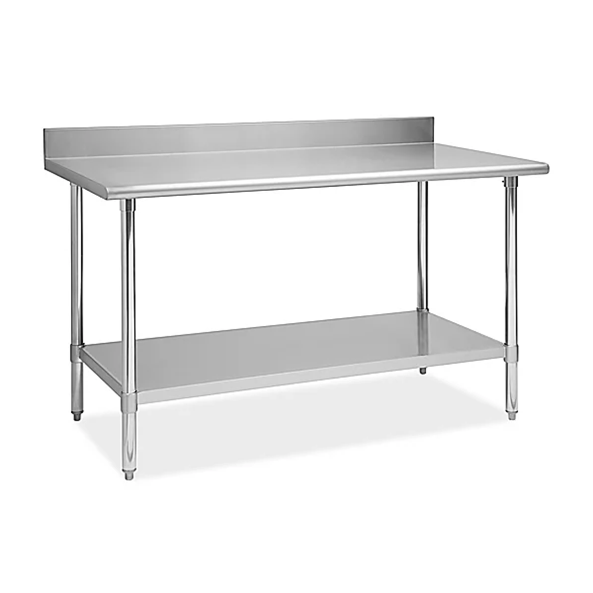 Mesa de acero con salpicadero y extra ancho de 1.2 m de largo