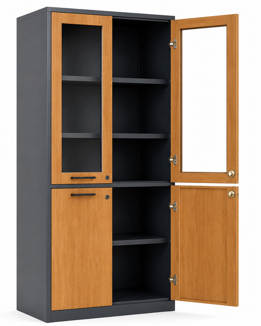 Mueble Metálico de Almacenamiento look de madera