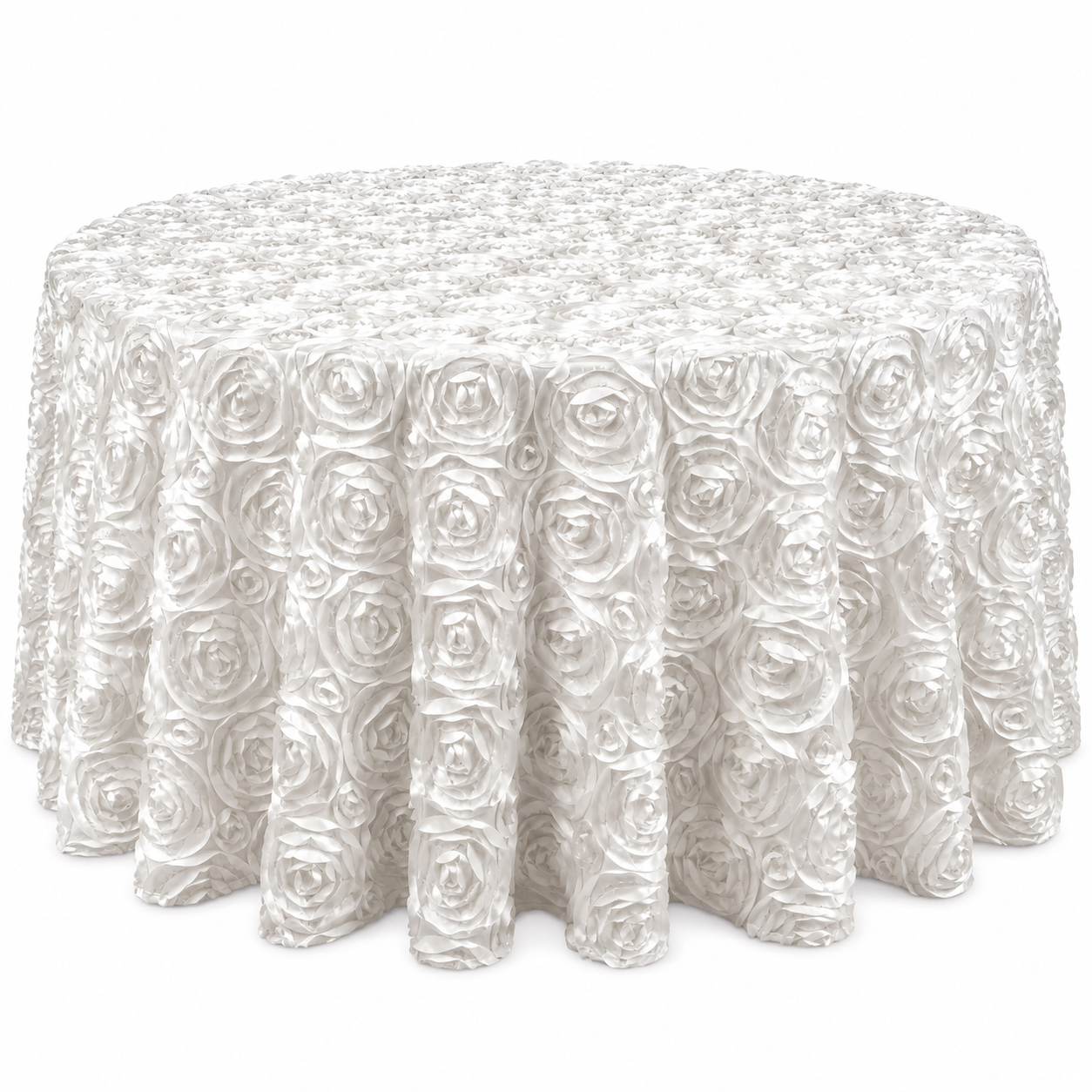 Mantel de Lujo Bouquet de Flores 3D para Mesa Redonda de 1.53 m