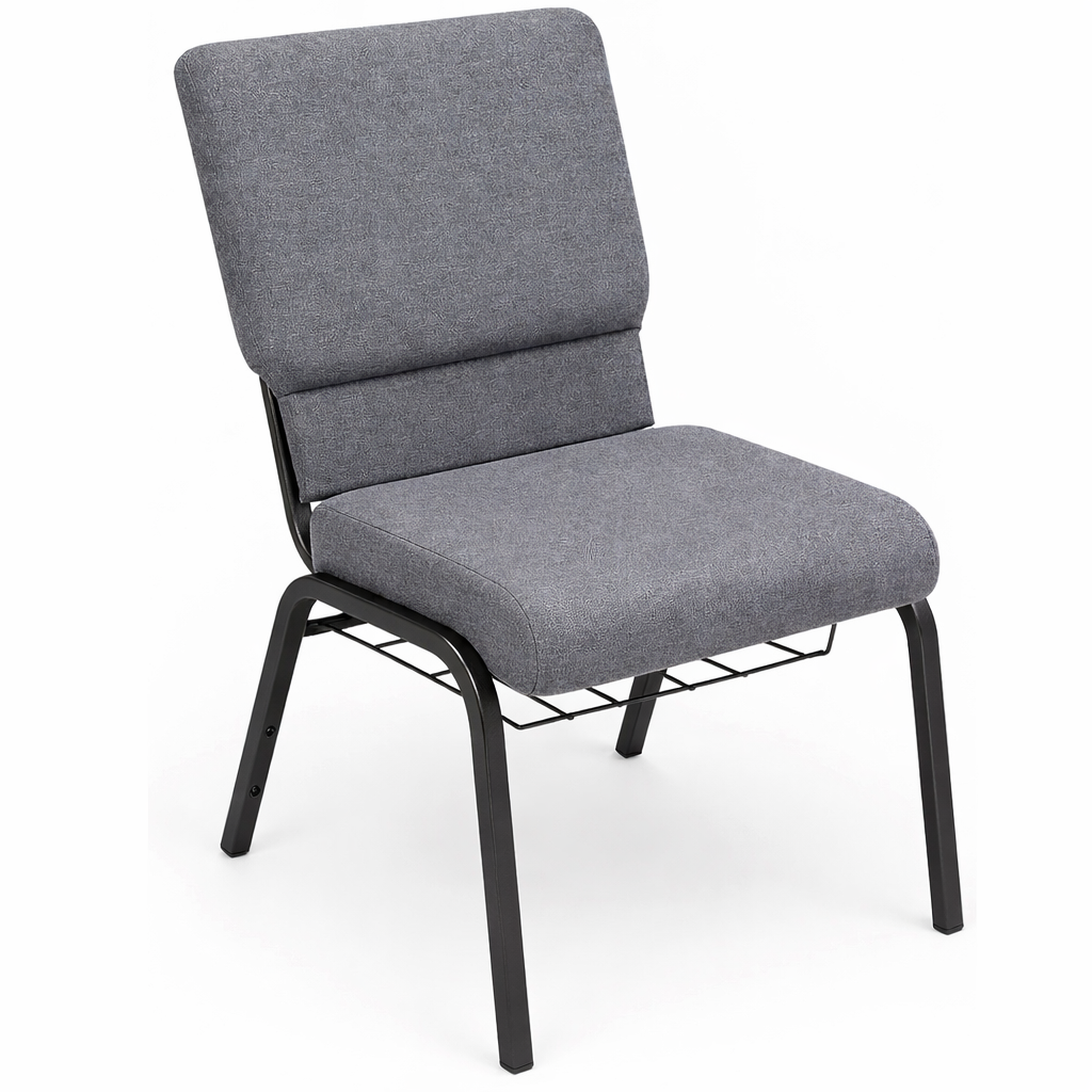 Silla butaca para iglesia o auditorio color gris claro