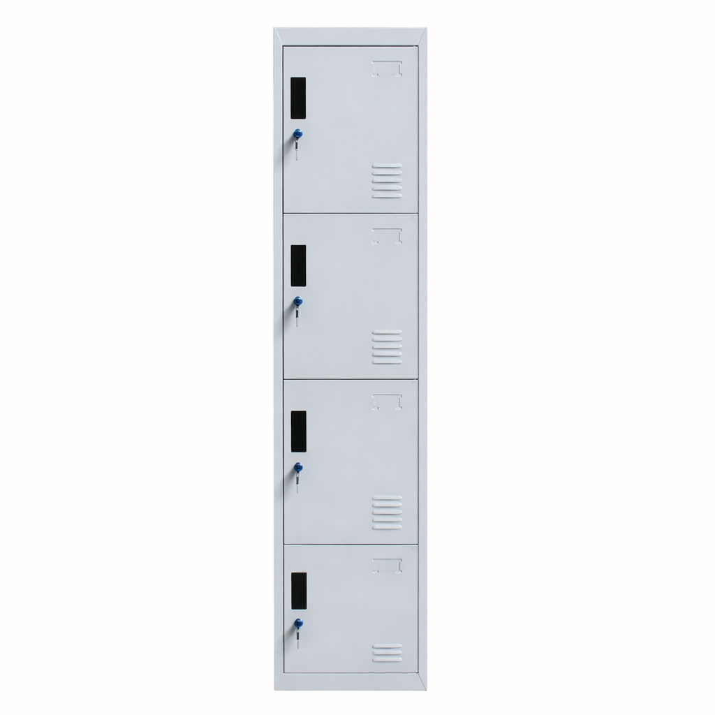 Locker  metalico de 4 compartimientos