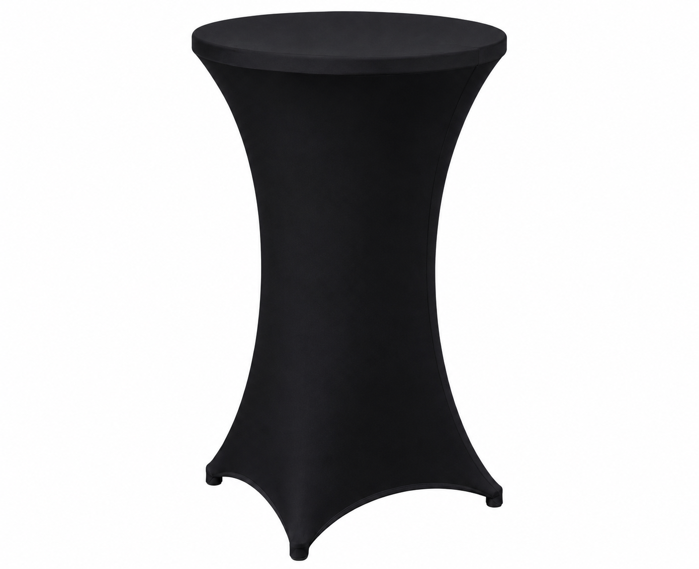 Cobertor Spandex negro para Mesa Coctelera