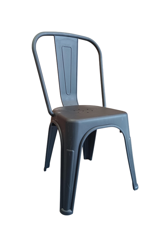 Silla Estilo Tolix negra de Polipropileno Ailable