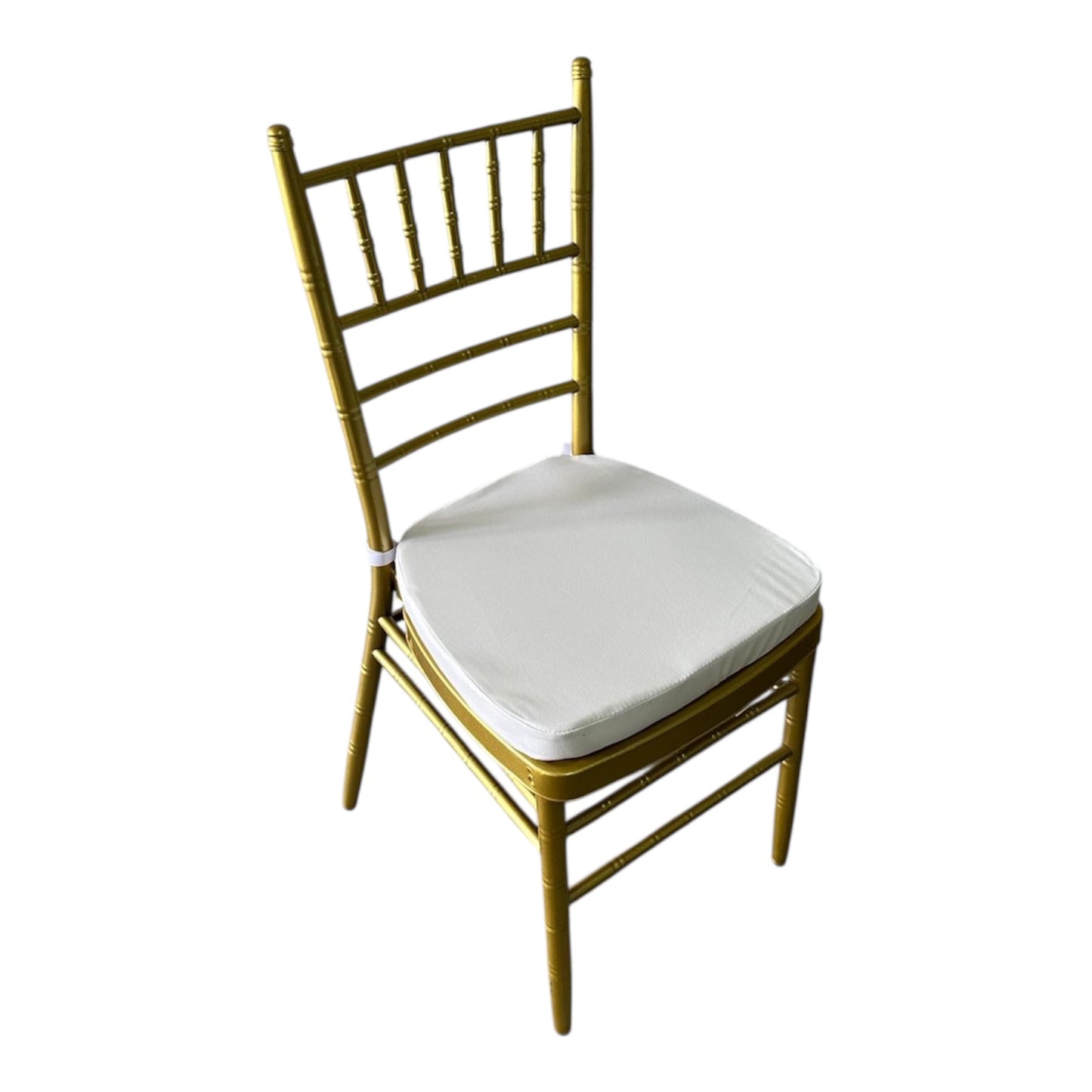 Silla Chiavari metalica dorada 14K