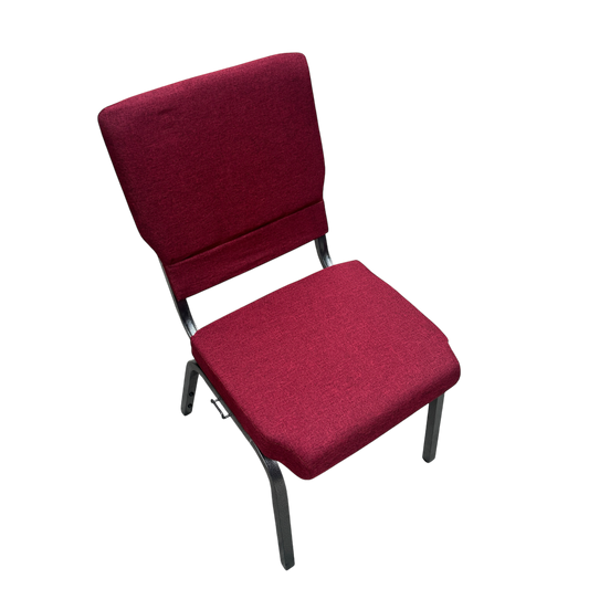 Silla butaca para iglesia o auditorio color corinto