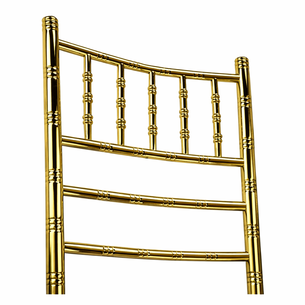 Silla Chiavari metalica CROMADA dorada