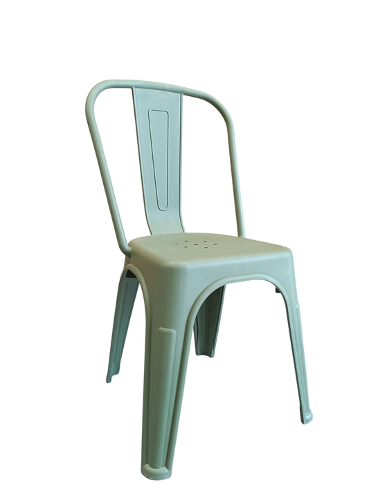Silla Estilo Tolix verde de Polipropileno Ailable