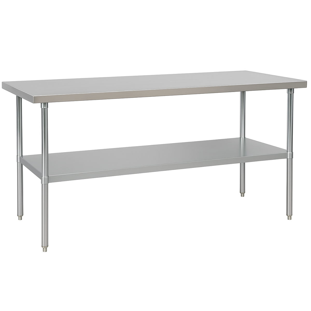 Mesa de acero de 1.8 m de largo