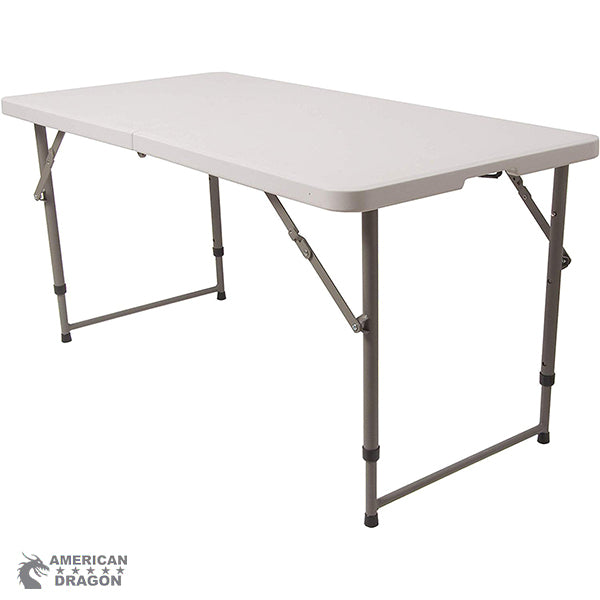 Mesa plegable de 1.22 altura ajustable