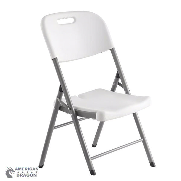 Silla reforzada plegable color blanco