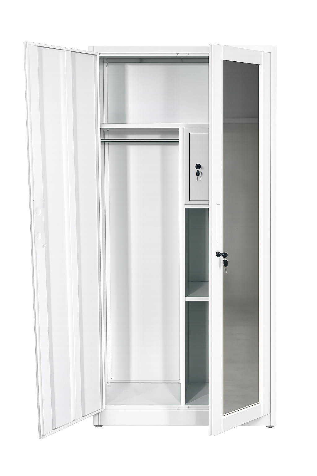 Closet metálico de 2 puertas con diseño decorativo diseño rombos