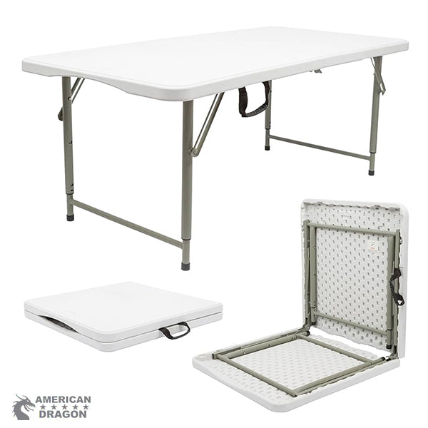 Mesa plegable de 1.22 altura ajustable