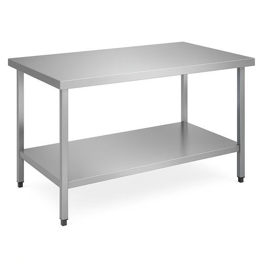 Mesa de acero extra fuerte de 1.5 m de largo