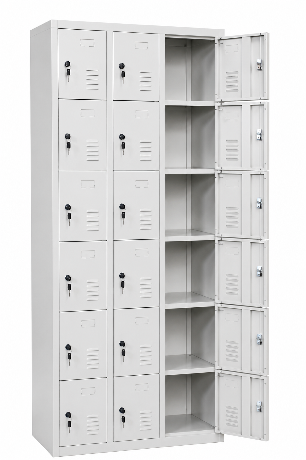 Locker Metálico de 18 Compartimentos