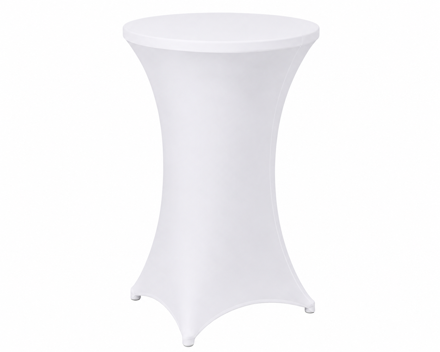 Cobertor Spandex blanco para Mesa Coctelera
