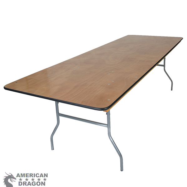 Mesa de madera 1.8m patas plegables