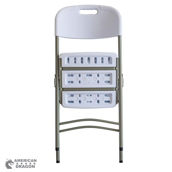 Silla reforzada plegable color blanco