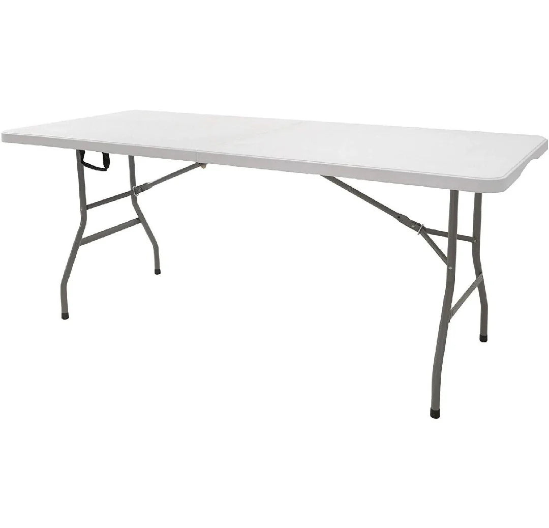 Mesa reforzada de 1.8m plegable plastica